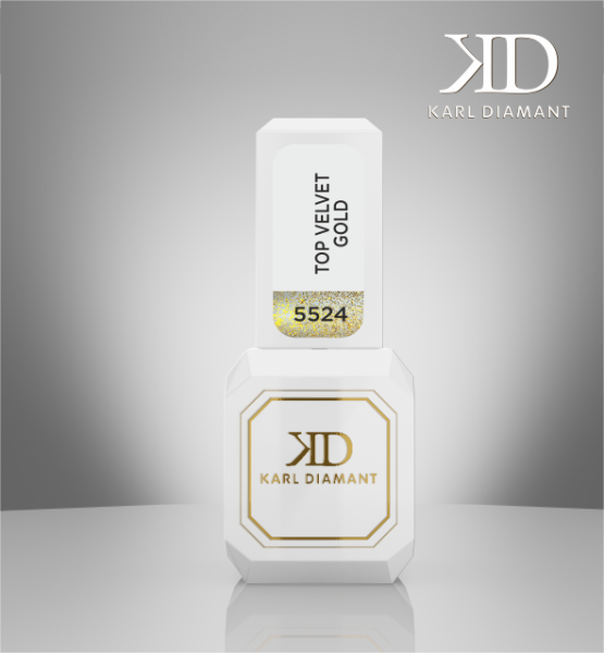 Top Coat Velvet Matt Glitter Gold 11 ml